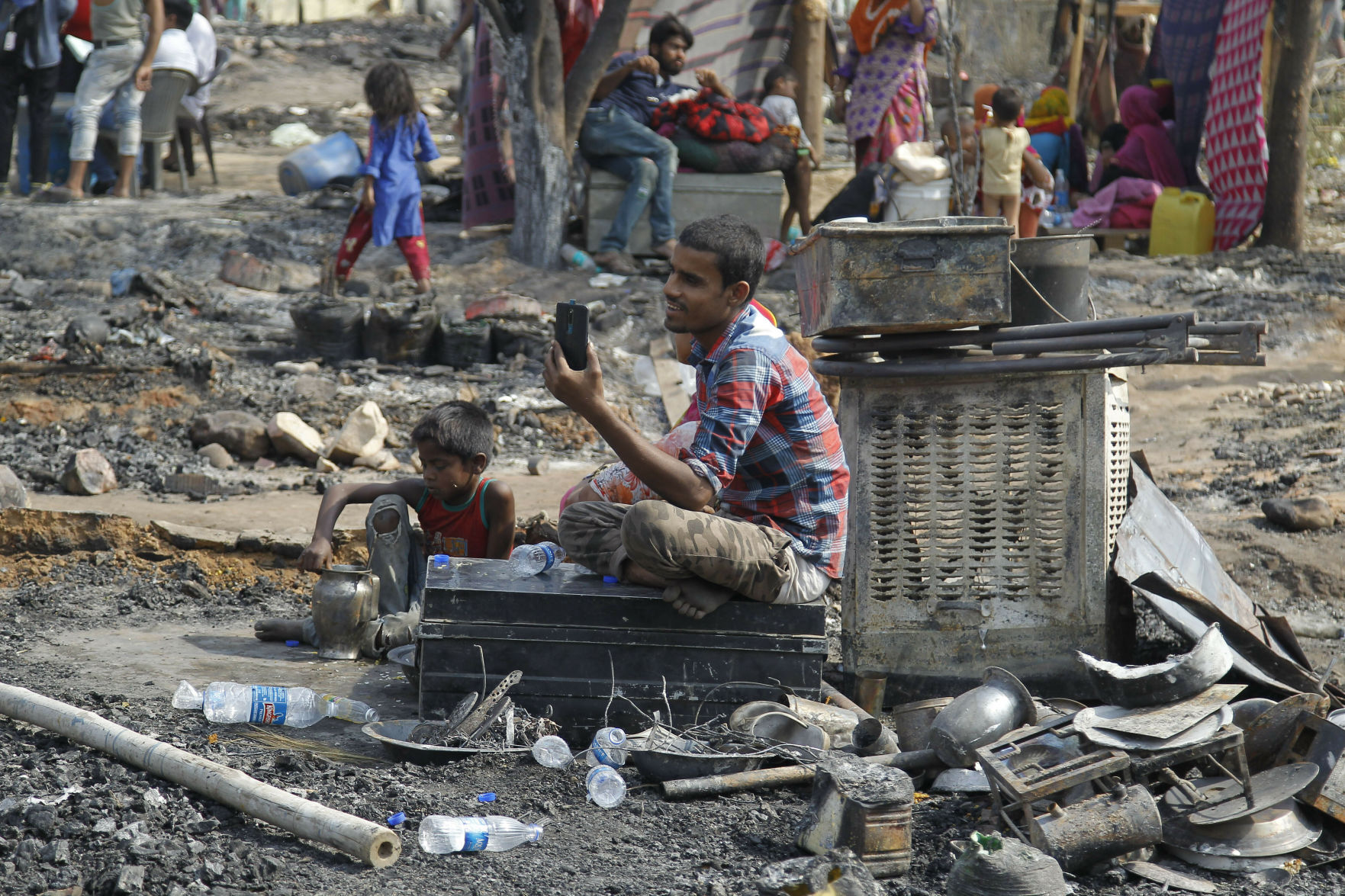 APTOPIX India Fire
